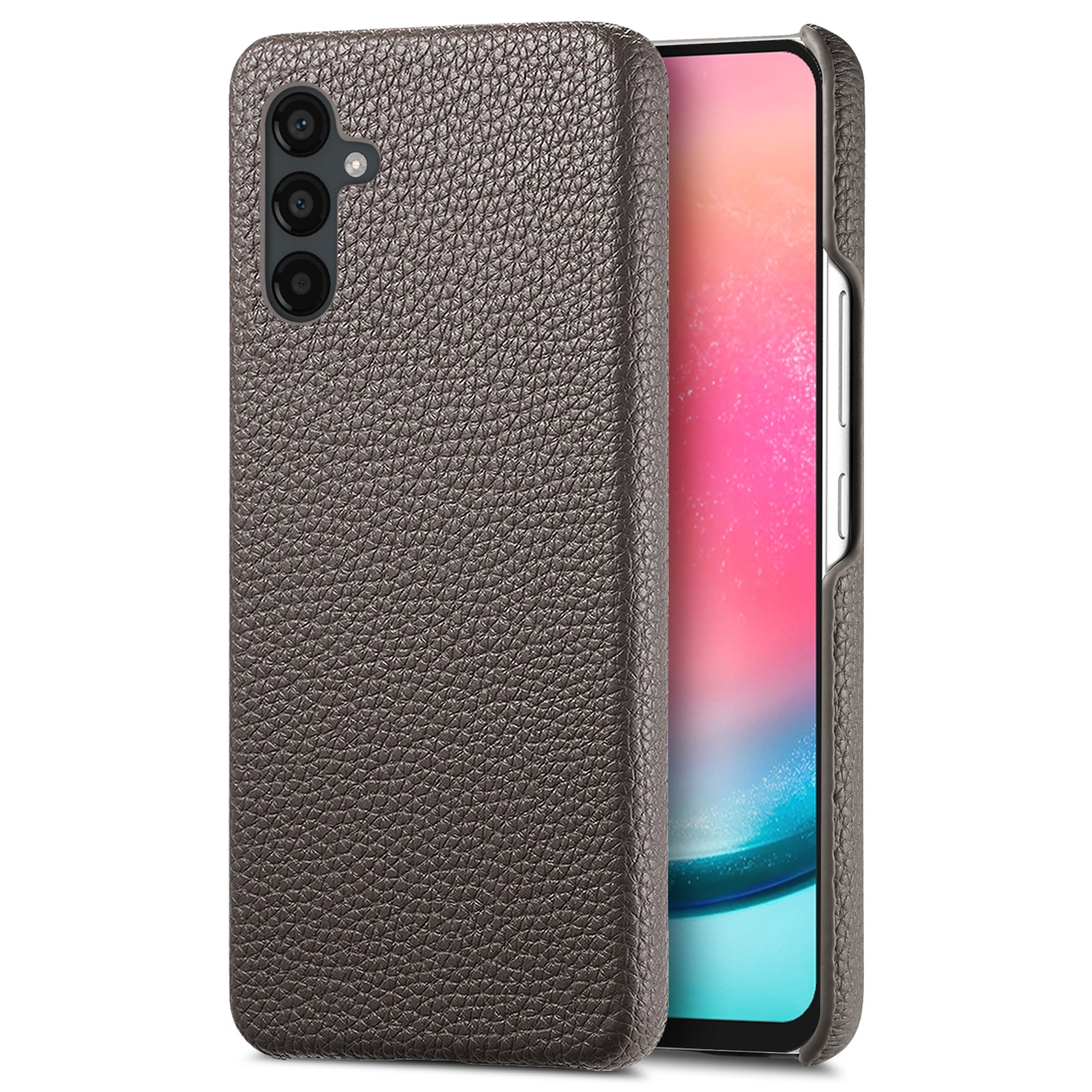 Y1 For Samsung Galaxy A24 4G (162.1 x 77.6 x 8.3mm) Case Litchi Grain PU Leather Coated PC Back Cover Y1 For Samsung Galaxy A24 4G (162.1 x 77.6 x 8.3mm) Case Litchi Grain PU Leather Coated PC Back Cover